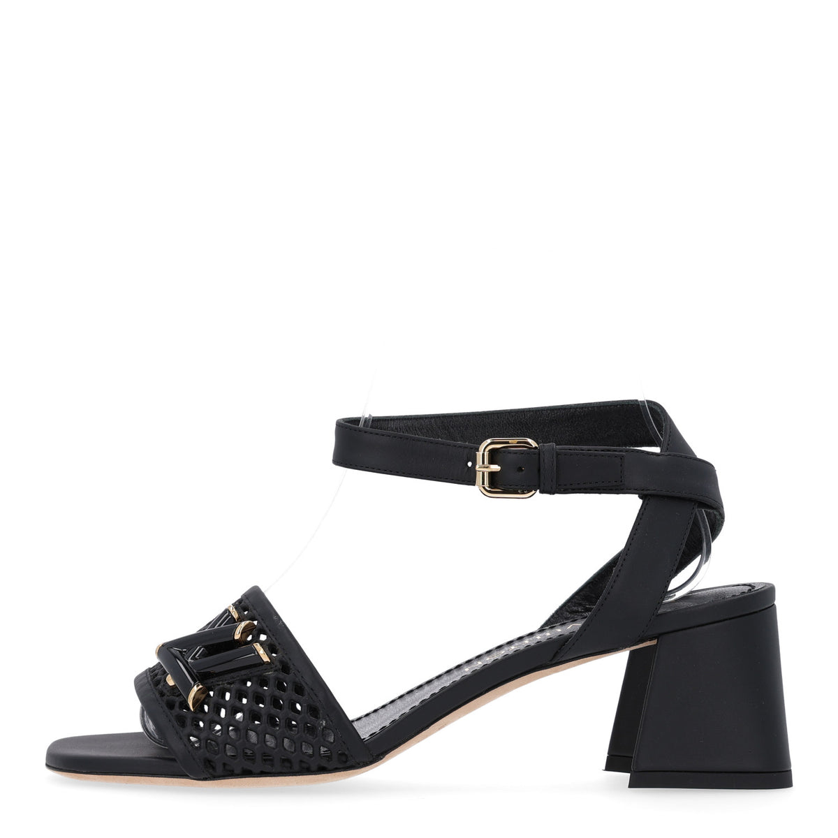 Louis Vuitton Calfskin Perforated Shake Slingback Pumps 37 Black 1 of 9