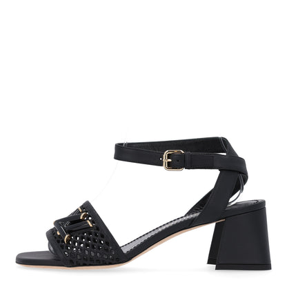 Louis Vuitton Calfskin Perforated Shake Slingback Pumps 37 Black 1 of 9