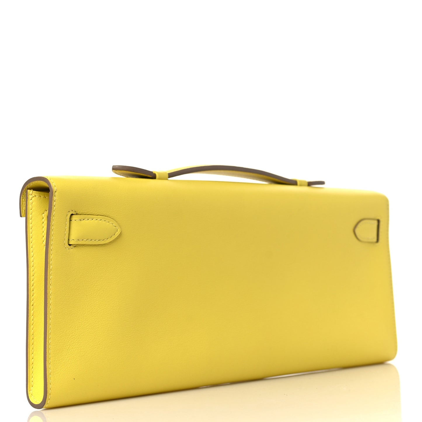 Swift Kelly Cut Clutch Pochette Lime