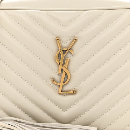 Saint Laurent Calfskin Matelasse Monogram Lou Camera Bag Crema Soft 8 of 11