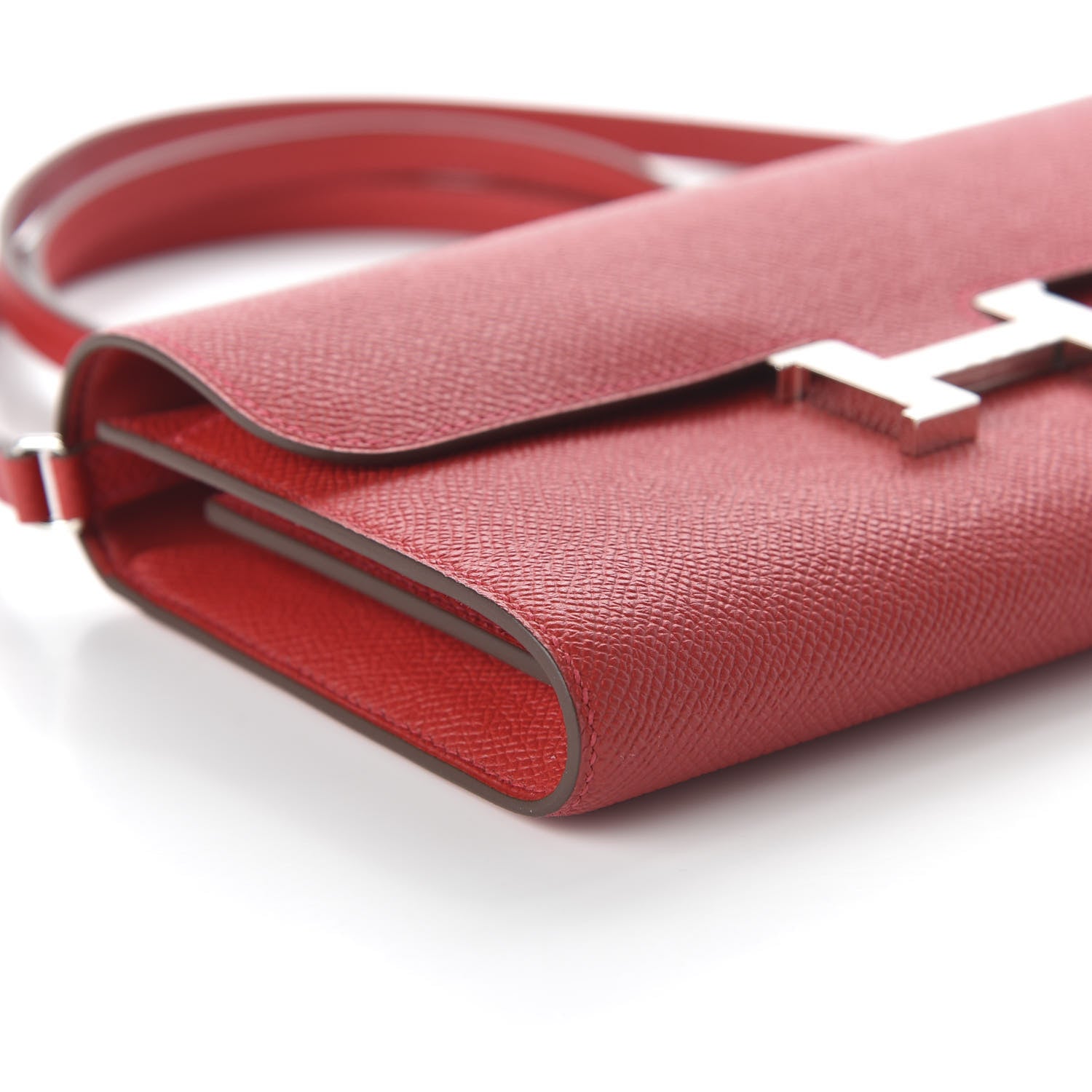 Hermes Epsom Constance Long Wallet To Go Rouge Casaque 7 of 10