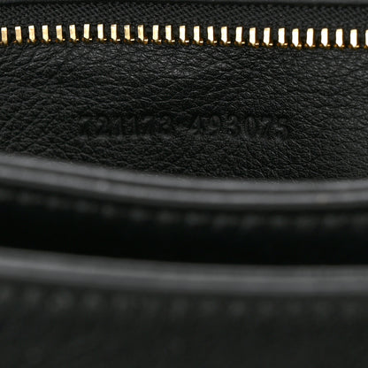 Gucci Roxy Calfskin Medium studded Blondie Shoulder Flap Bag Black 7 of 10