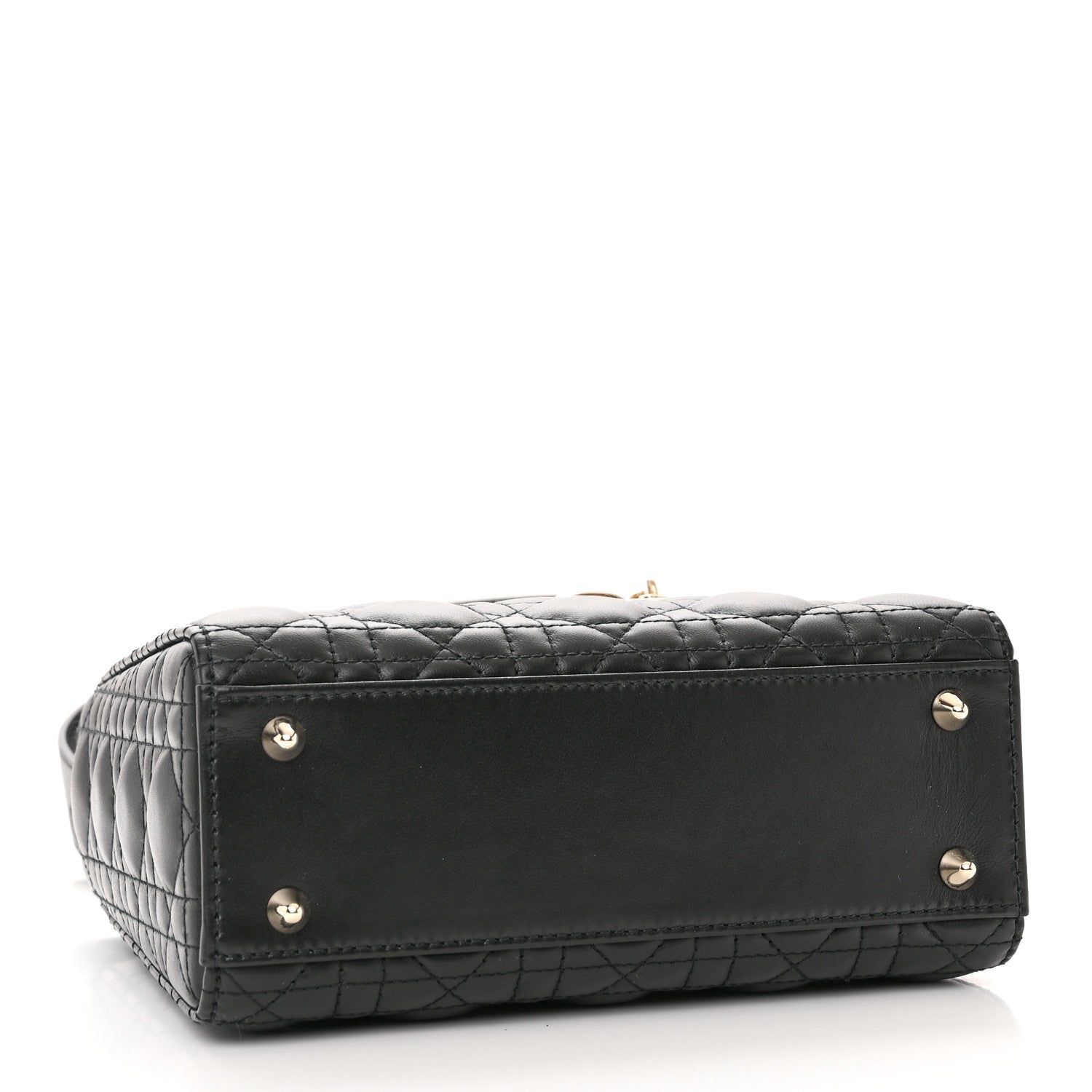 Christian Dior Lambskin Cannage Small My ABCDior Lady Dior Black 4 of 12