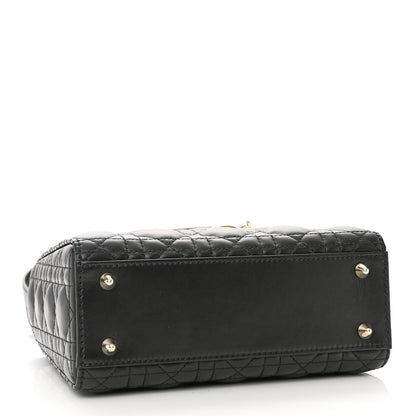 Christian Dior Lambskin Cannage Small My ABCDior Lady Dior Black 4 of 12