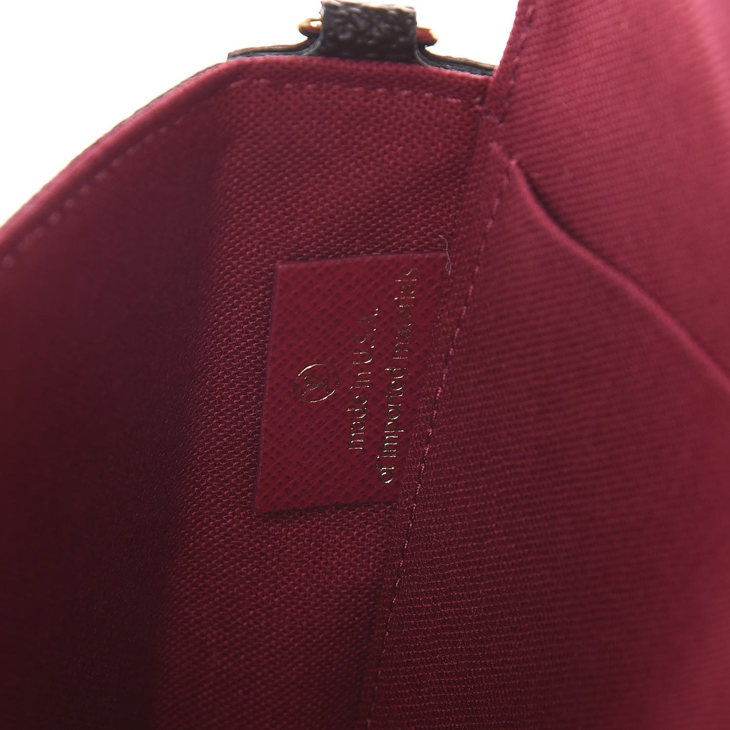 Monogram Pochette Felicie Chain Wallet Fuchsia