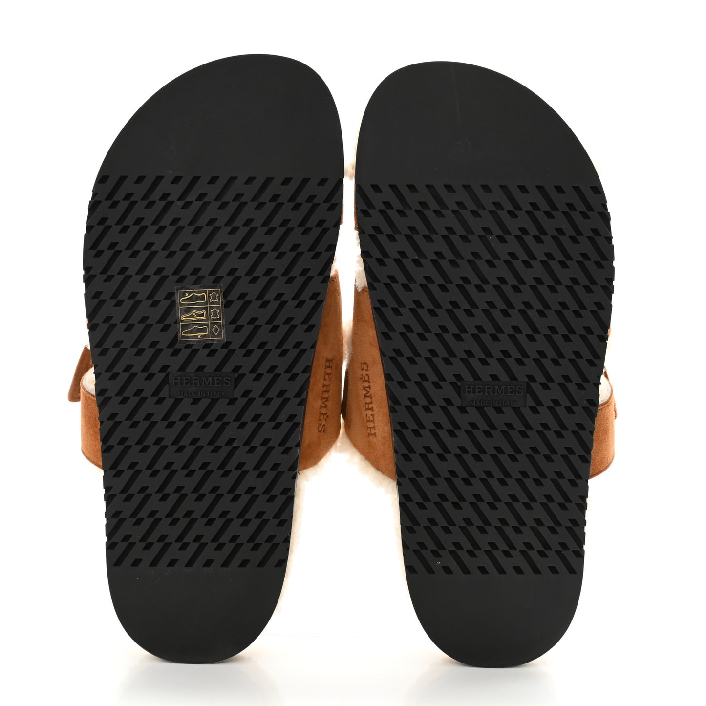 Suede Goatskin Woolskin Womens Chypre Sandals 37 Brun Fume Ecru