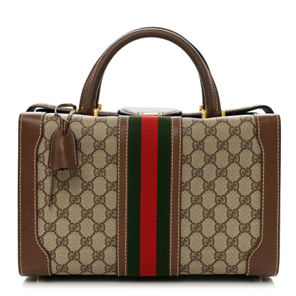 Gucci Monogram Web Train Cosmetic Case Brown 1 of 16