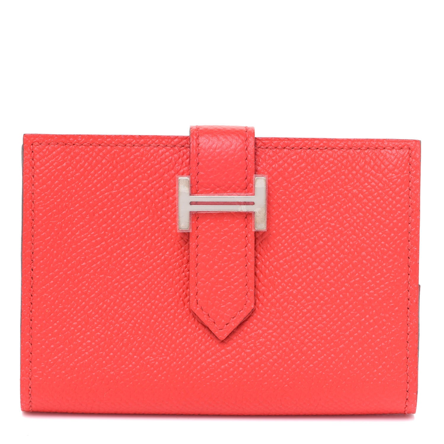 Hermes Epsom Mini Bearn Wallet Rouge De Coeur 1 of 8