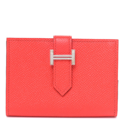 Hermes Epsom Mini Bearn Wallet Rouge De Coeur 1 of 8