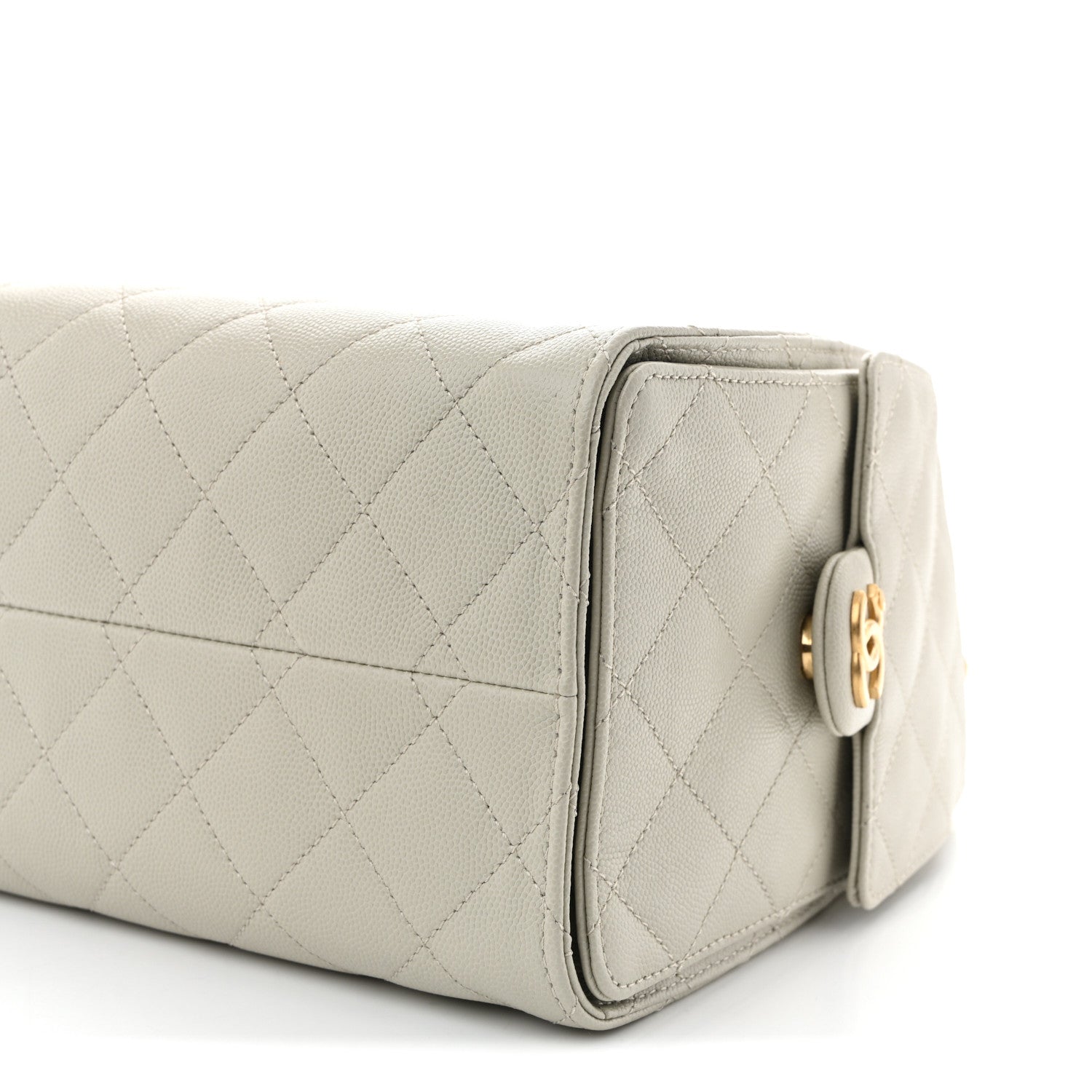 Chanel Caviar Quilted Small Chanel 25 Handbag Light Grey 10 of 10