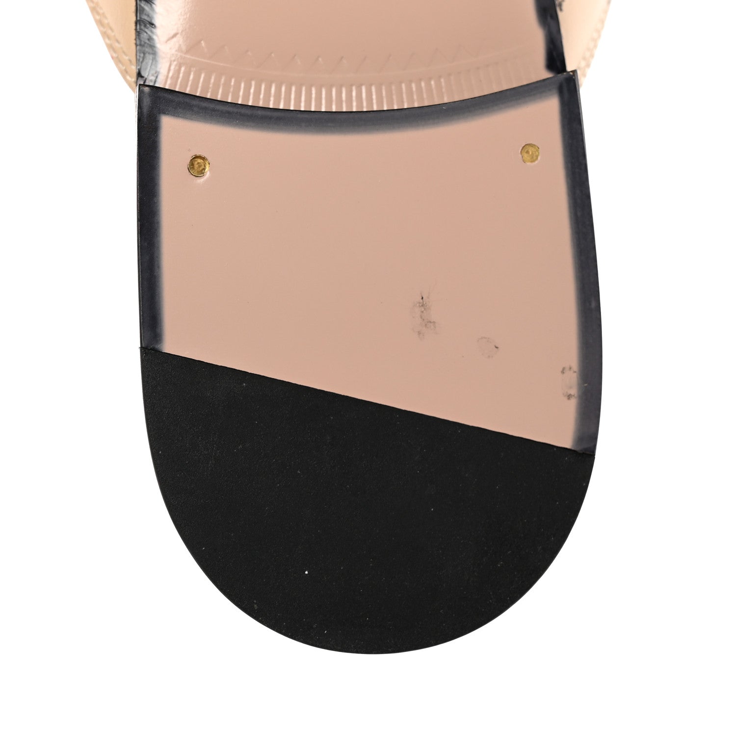 Gucci Calfskin Stamp Print Womens Princetown Slippers 39 Soy Black 9 of 11