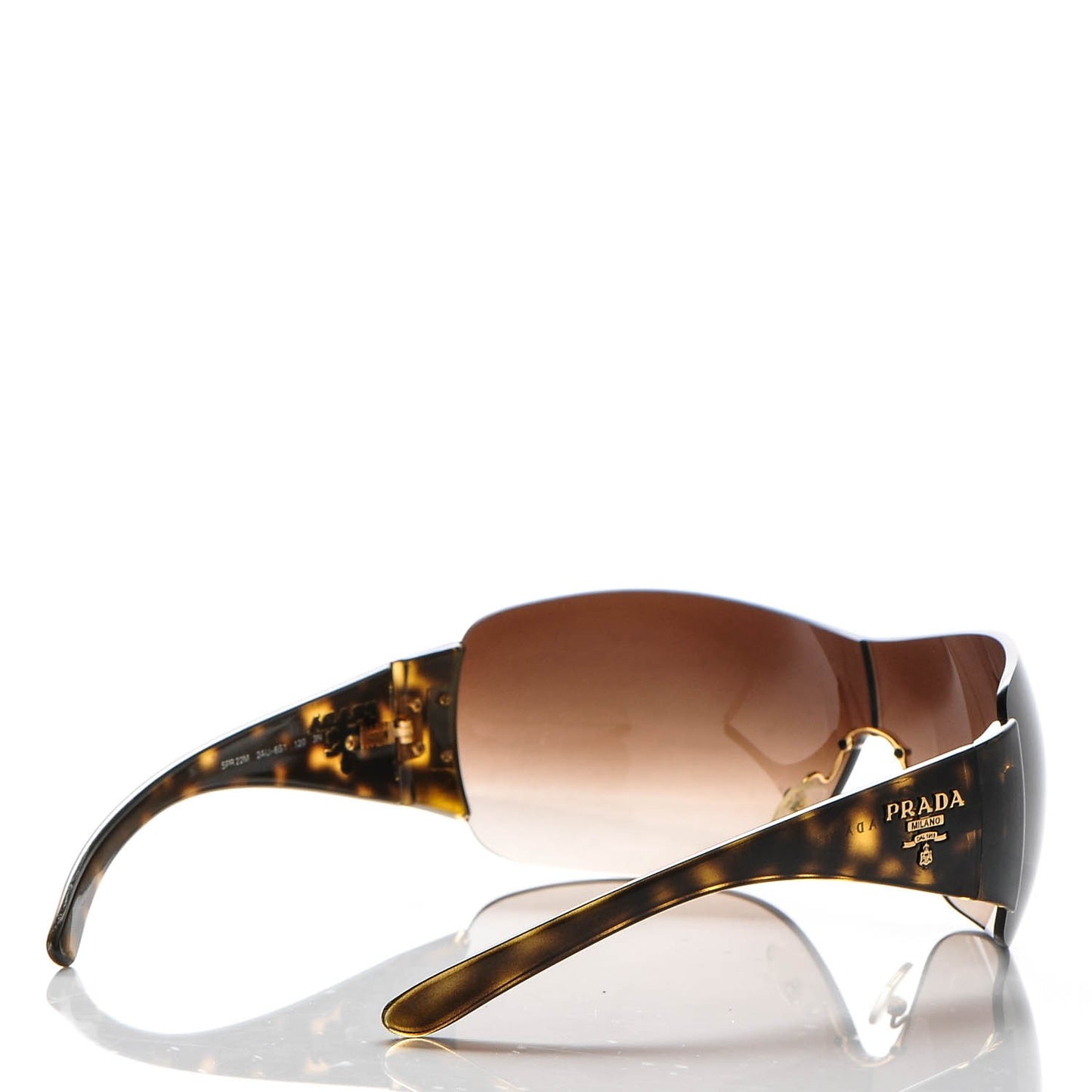 Rimless Shield Sunglasses SPR 22M Tortoise