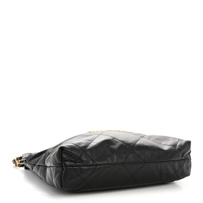 Chanel Shiny Calfskin Quilted Small Chanel 22 Black 5 of 13