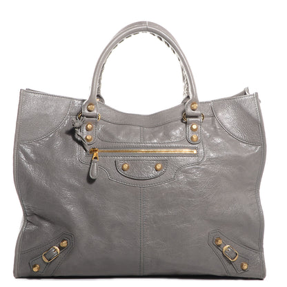 Balenciaga Agneau Giant 12 Gold Hardware Monday Gris Pyrite 1 of 9