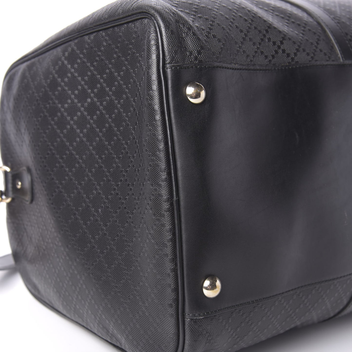 Bright Diamante Large Carry On Duffle Black