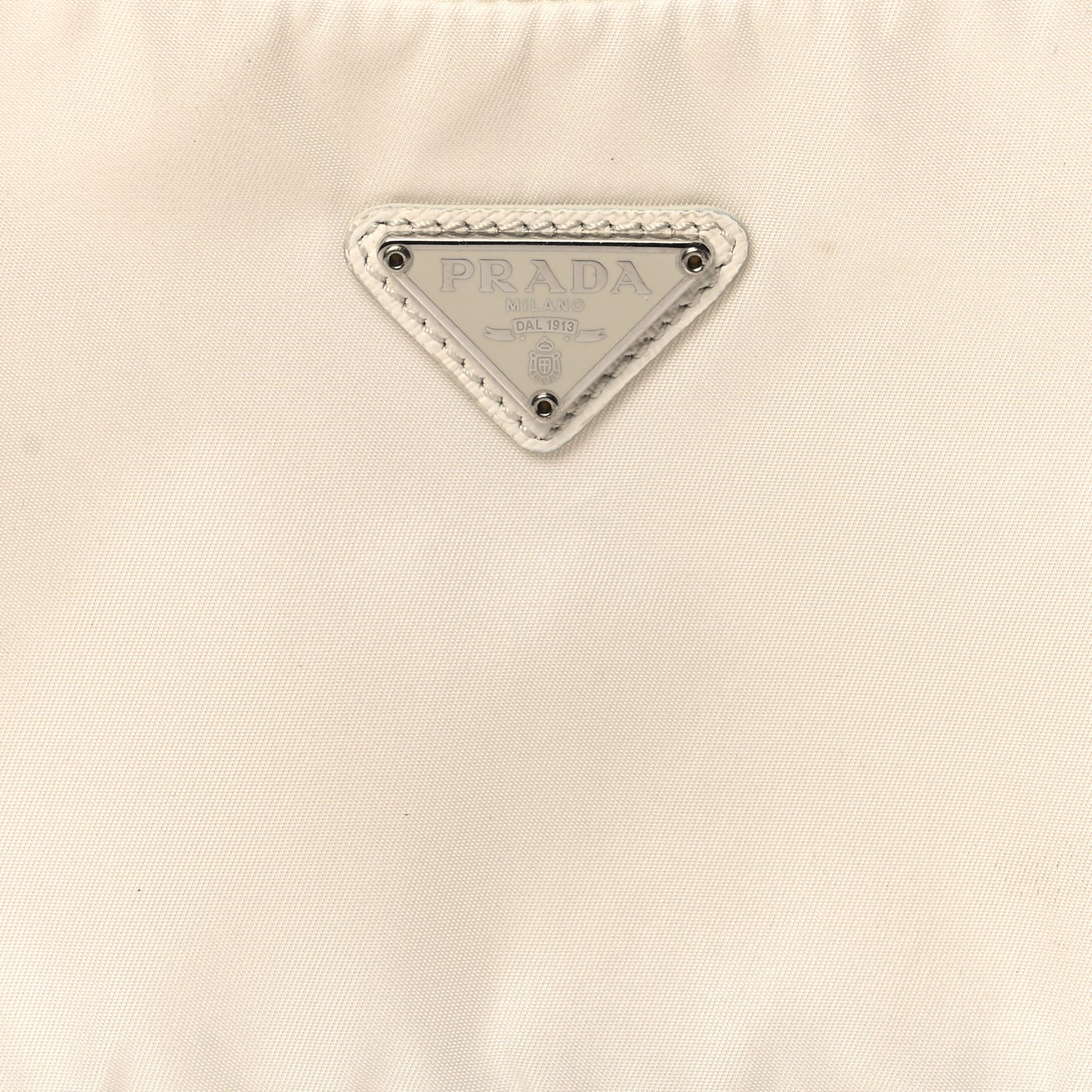 Re-Nylon Saffiano Mini Re-Edition 2005 Bag White