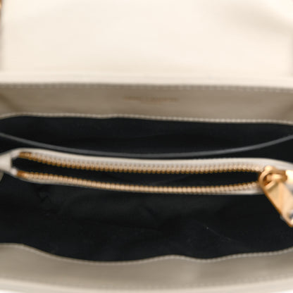 Saint Laurent Calfskin Y Quilted Monogram Small Loulou Chain Satchel Crema Soft 5 of 9