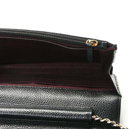 Chanel Caviar Quilted Wallet On Chain WOC Black 6 of 9