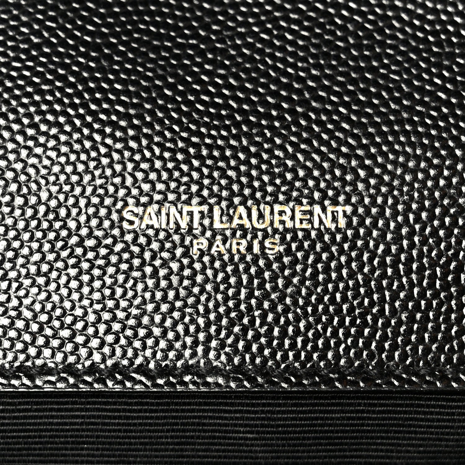 Saint Laurent Grain De Poudre Matelasse Chevron Large Monogram Satchel Black 6 of 11