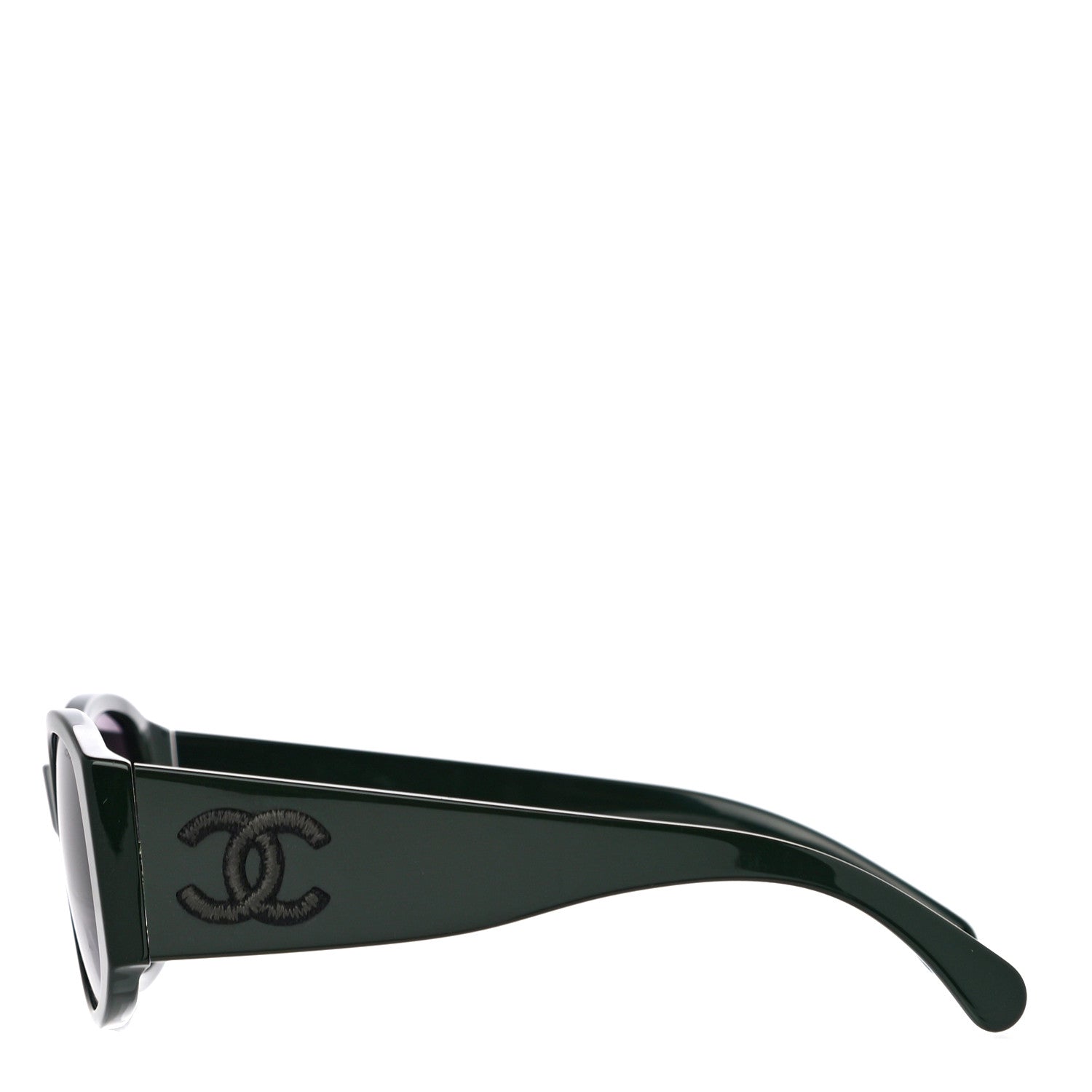 Chanel Acetate CC Logo Sunglasses 5450 Green 2 of 7