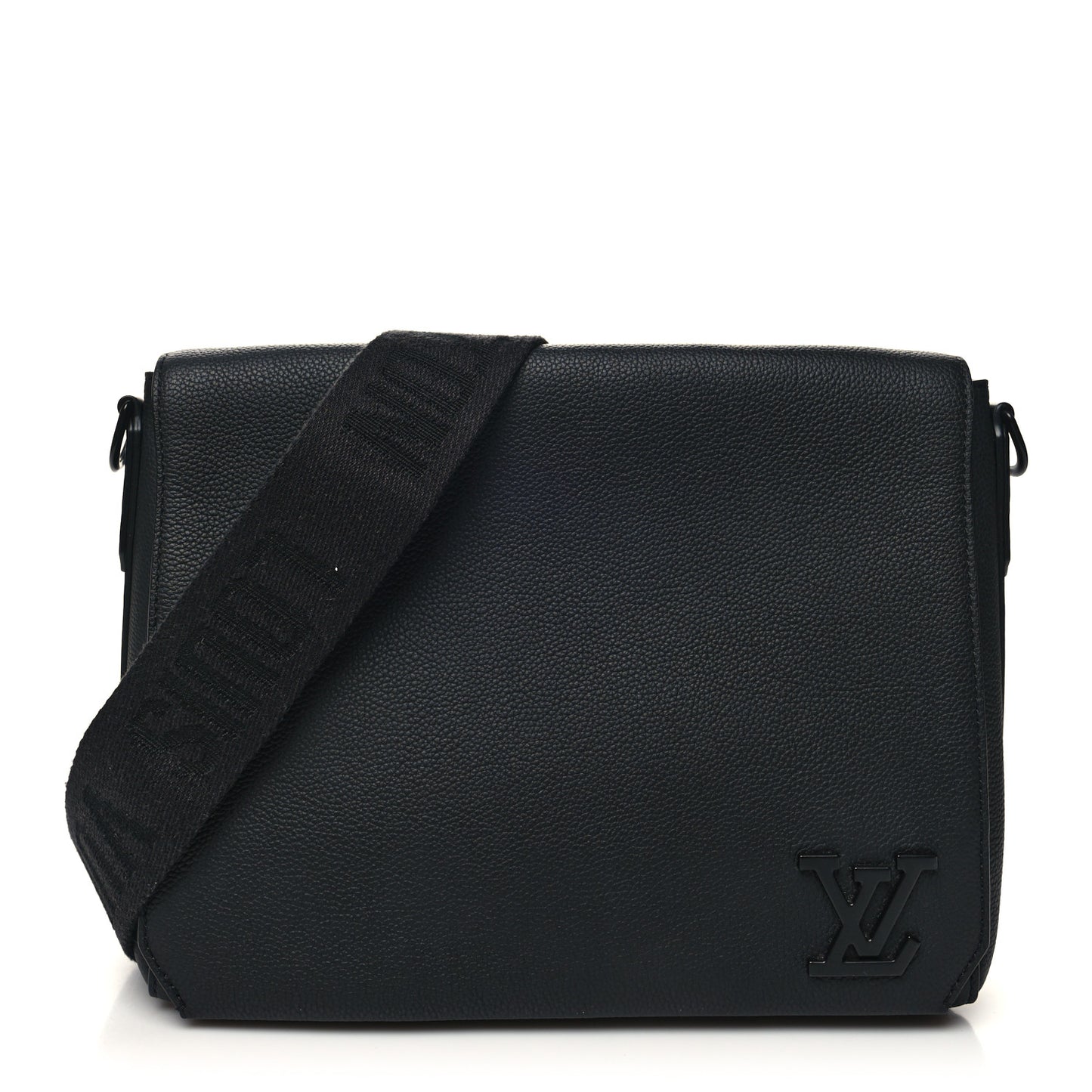 Calfskin Aerogram Messenger Black