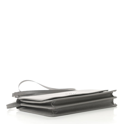 Prada Saffiano Metal Flap Wallet With Strap Marmo 4 of 13