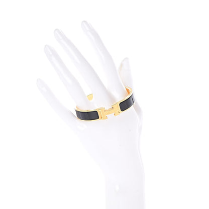 Hermes Enamel Narrow Clic Clac H Bracelet PM Black 2 of 4
