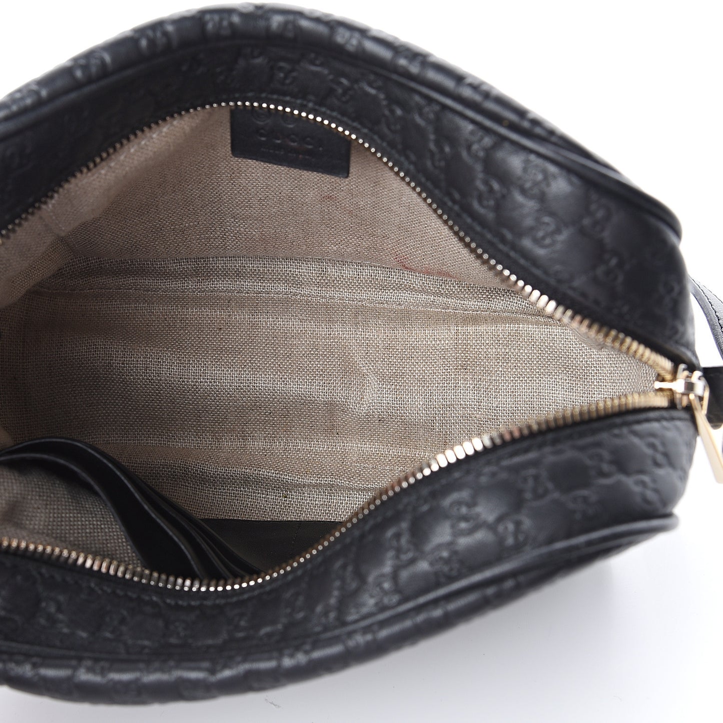 Microguccissima Mini Bree Messenger Bag Black