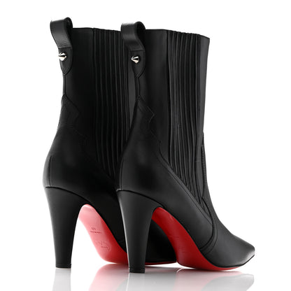 Christian Louboutin Calfskin Santigag 85 Ankle Boots 40 Black 4 of 9