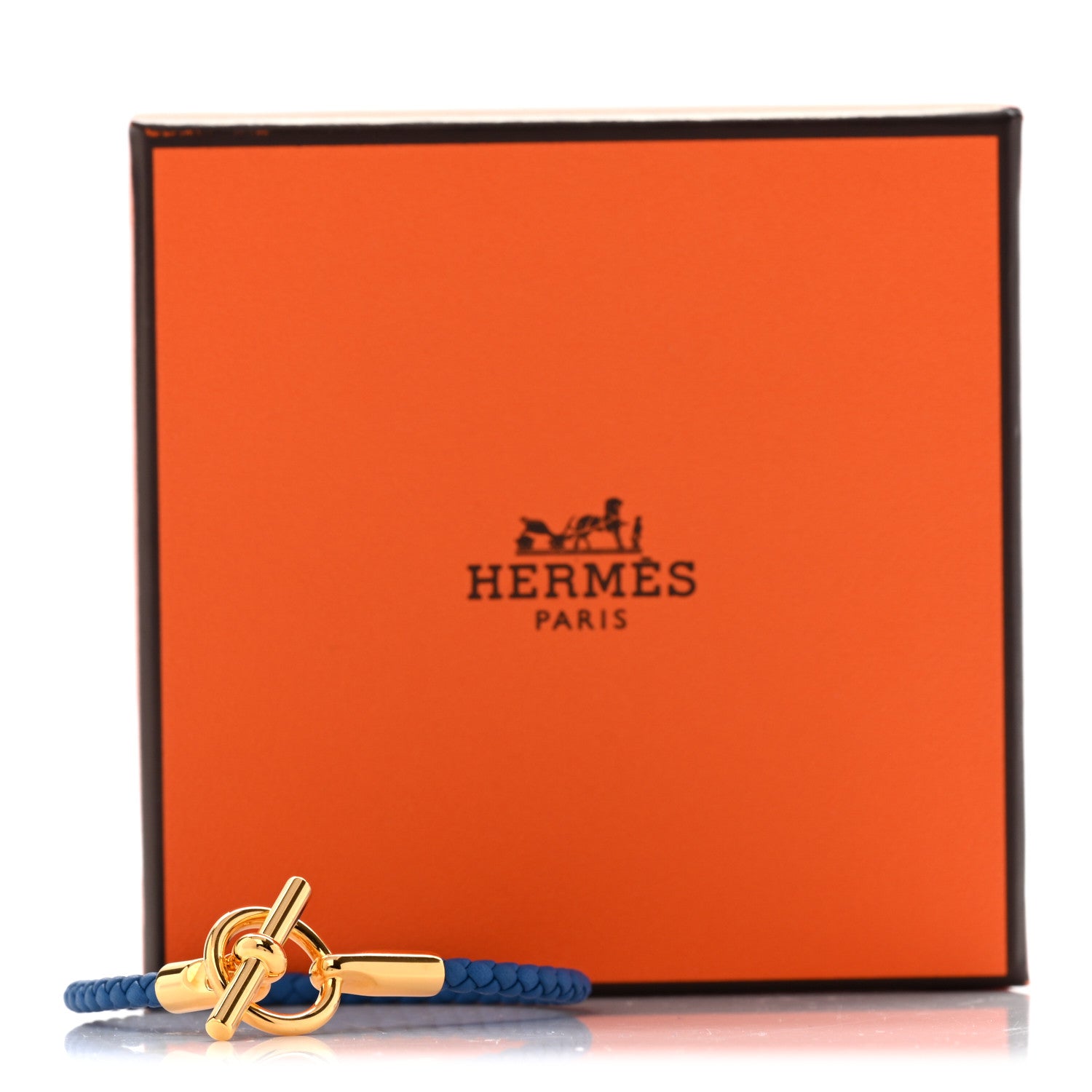 Hermes Swift Glenan H Bracelet T2 Bleu De France 6 of 6
