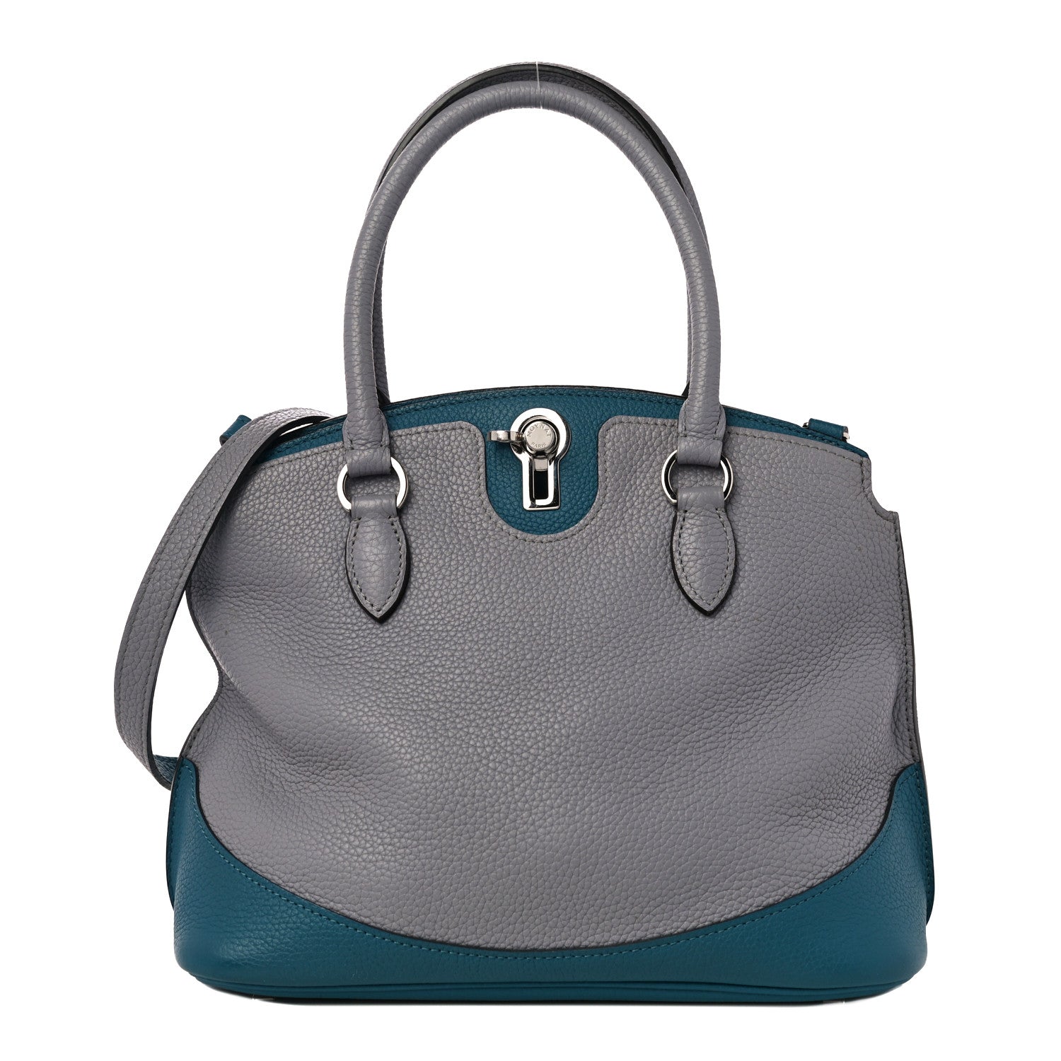 Moynat Taurillon Josephine PM Polar Prussian Blue 1 of 11