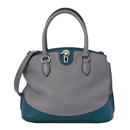 Moynat Taurillon Josephine PM Polar Prussian Blue 1 of 11