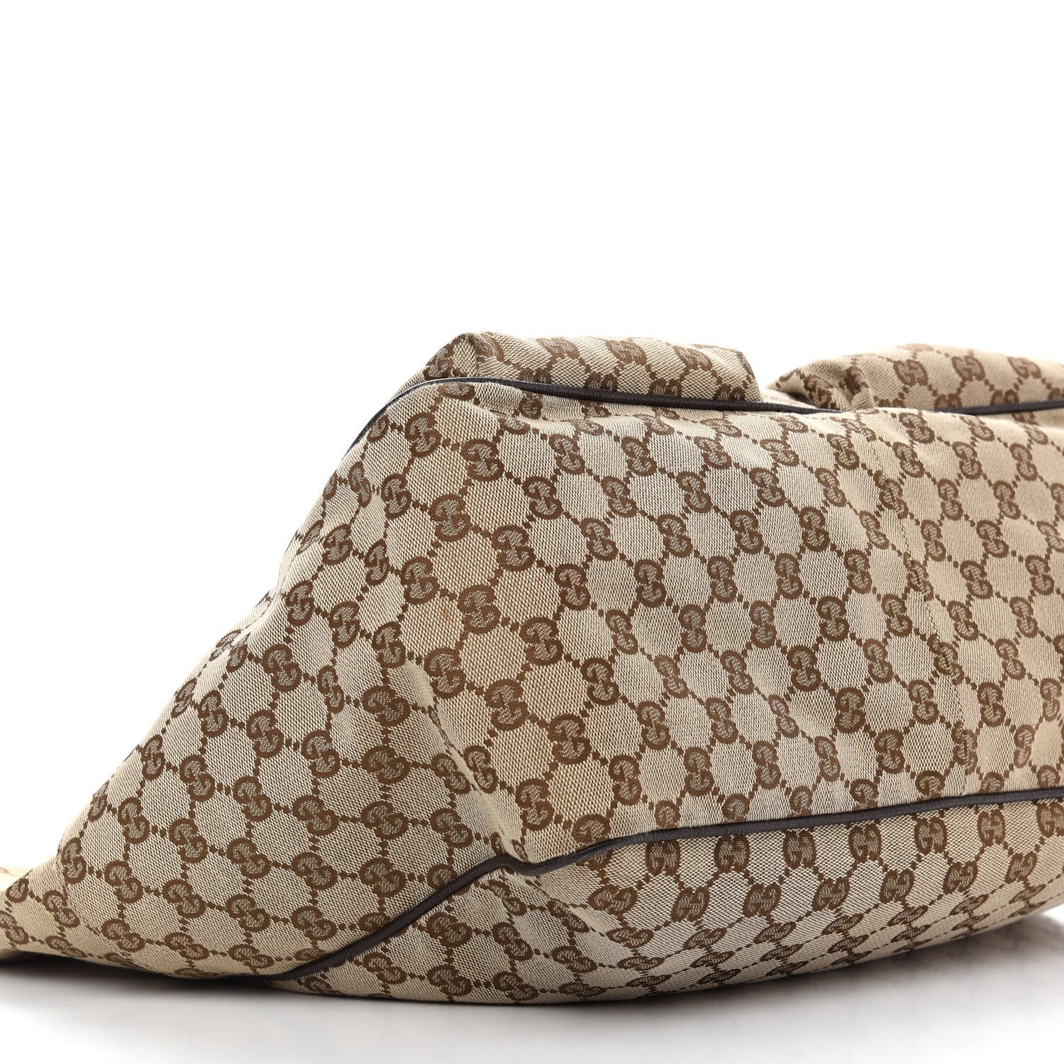 Gucci GG Monogram Medium Web Handle Tote Dark Brown 8 of 9