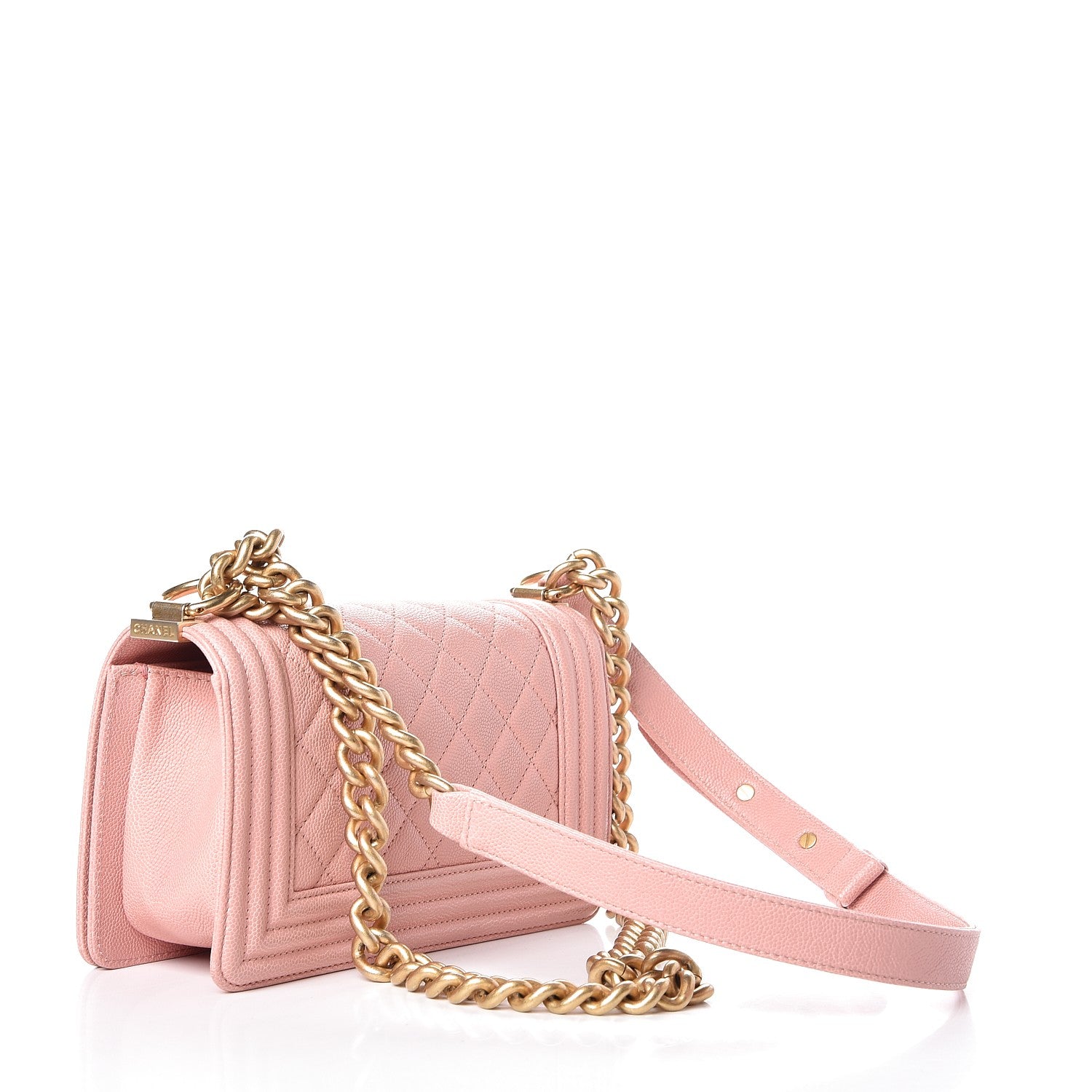 Chanel Caviar Quilted Small Boy Flap Pink 3 of 9
