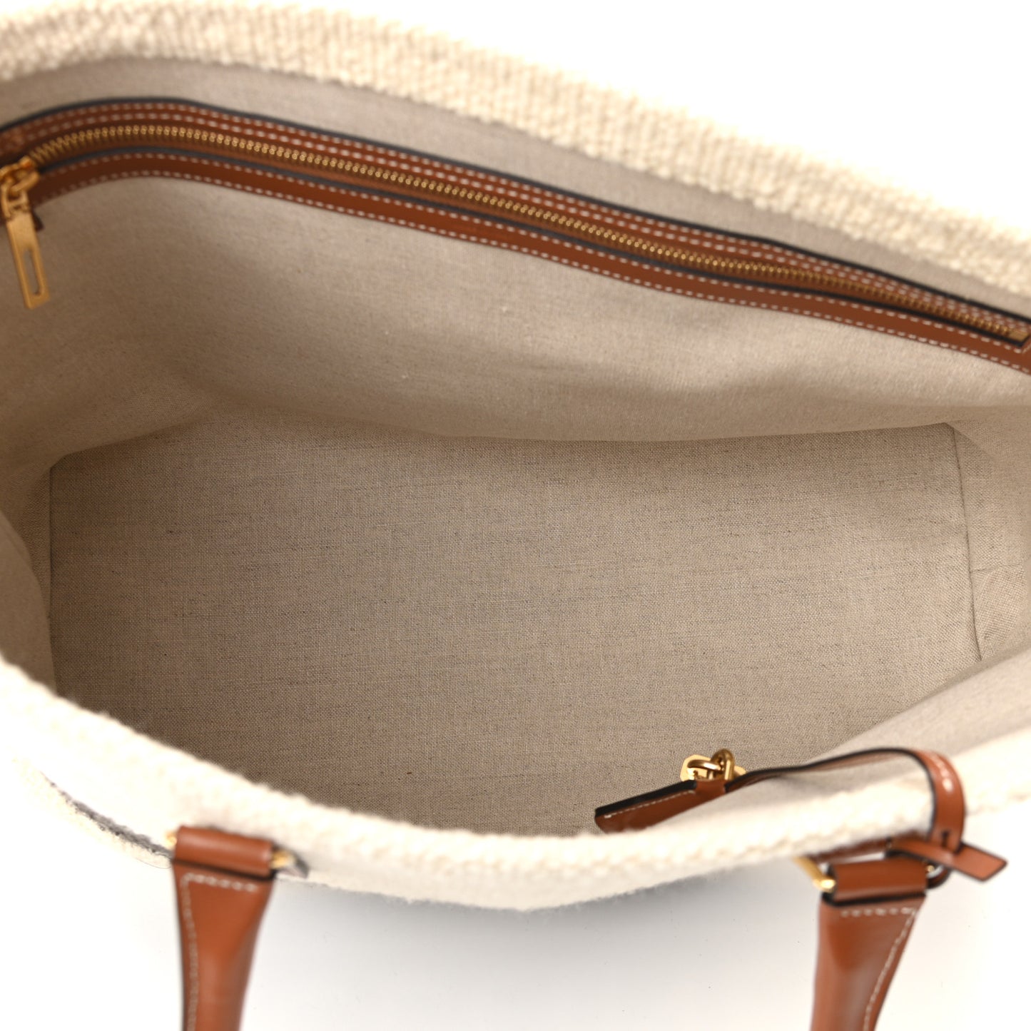Plein Soleil Horizontal Cabas Natural Tan Black