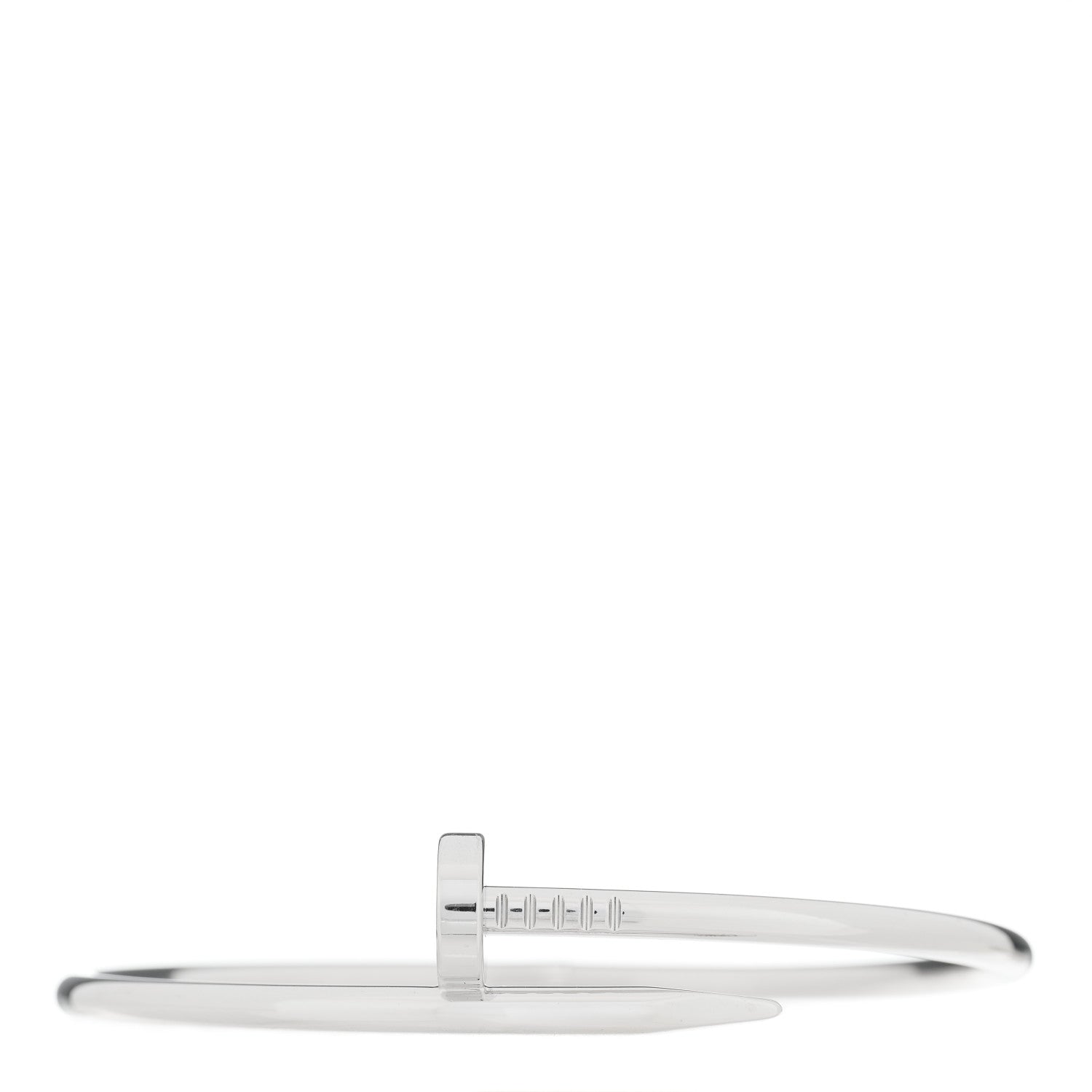 Cartier 18K White Gold Juste Un Clou Bracelet 19 1 of 3