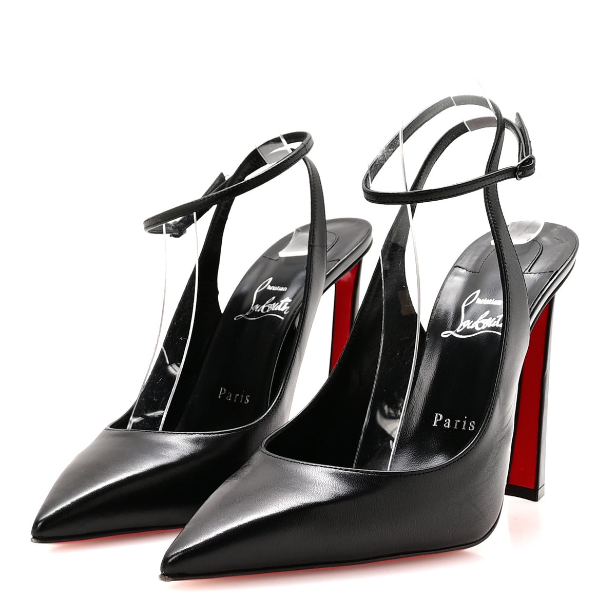 Christian Louboutin Kid Condora Strap 100 Pumps 41 Black 4 of 8
