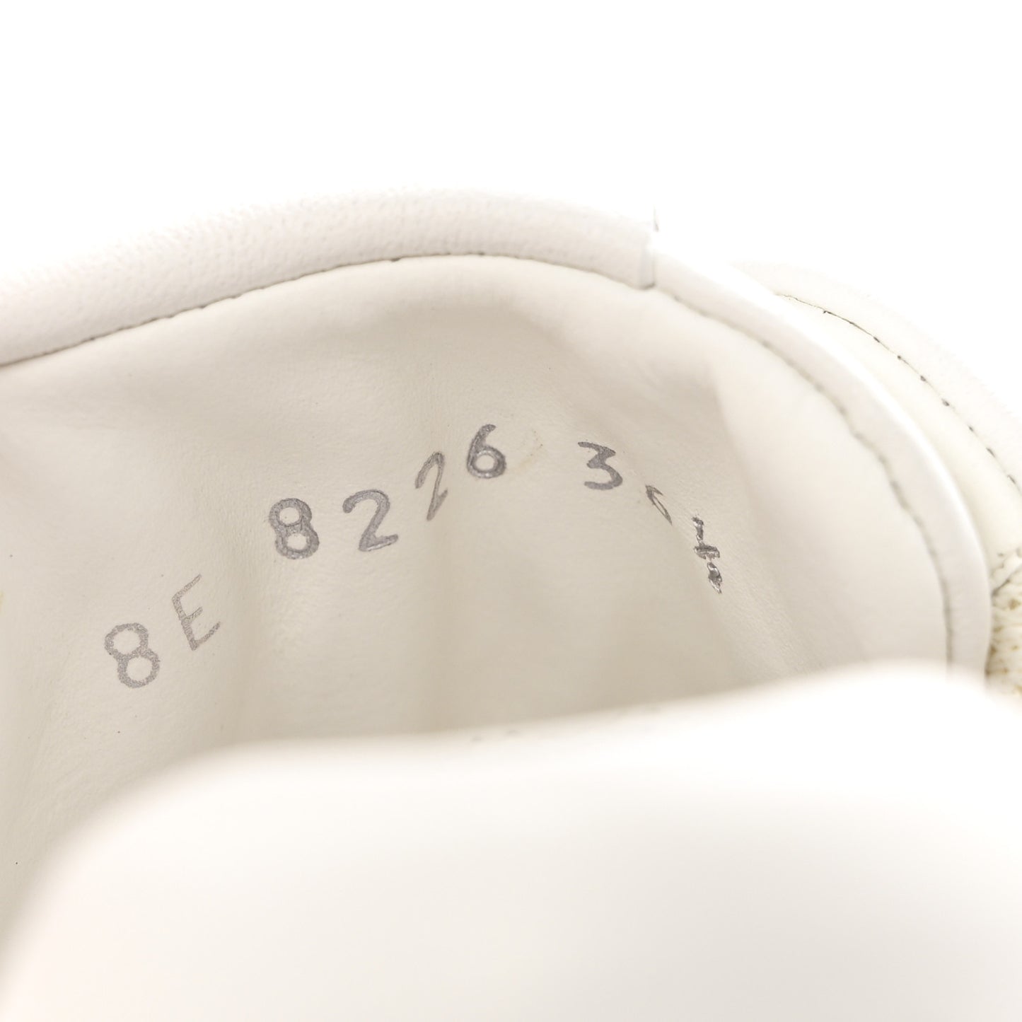 Vitello Karligraphy Embossed Womens Low Top Sneakers 36.5 White
