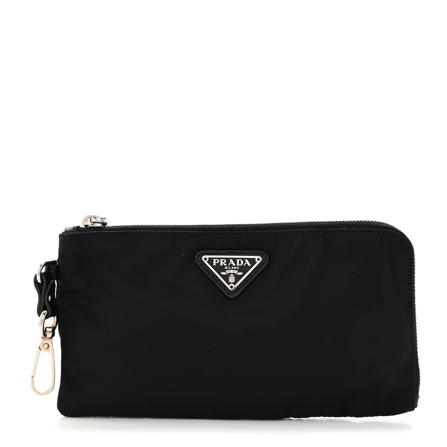Prada Tessuto Nylon Flat Pouch Black 1 of 7