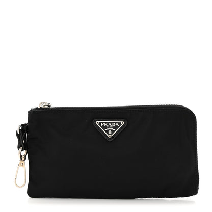 Prada Tessuto Nylon Flat Pouch Black 1 of 7
