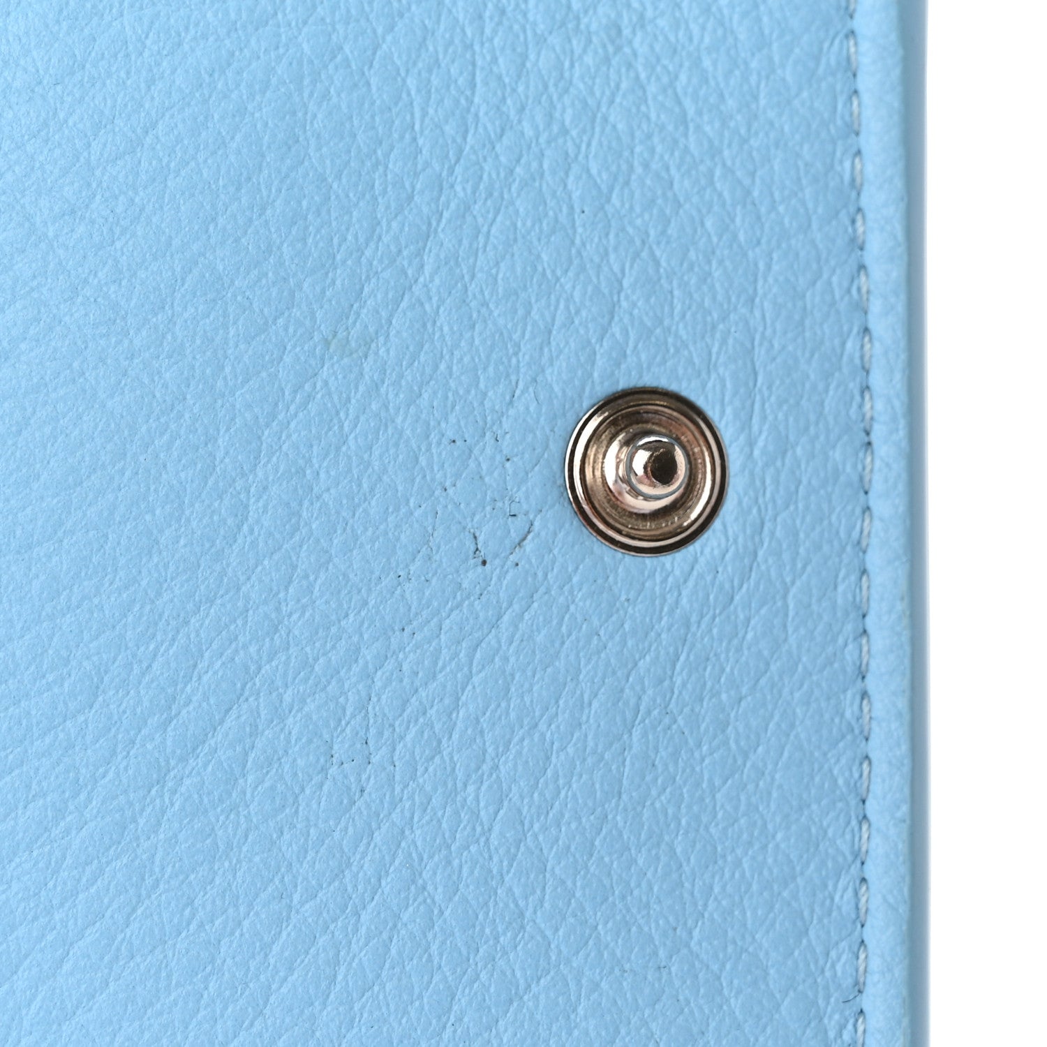 Balenciaga Calfskin Mini Papier Wallet Light Blue 6 of 10