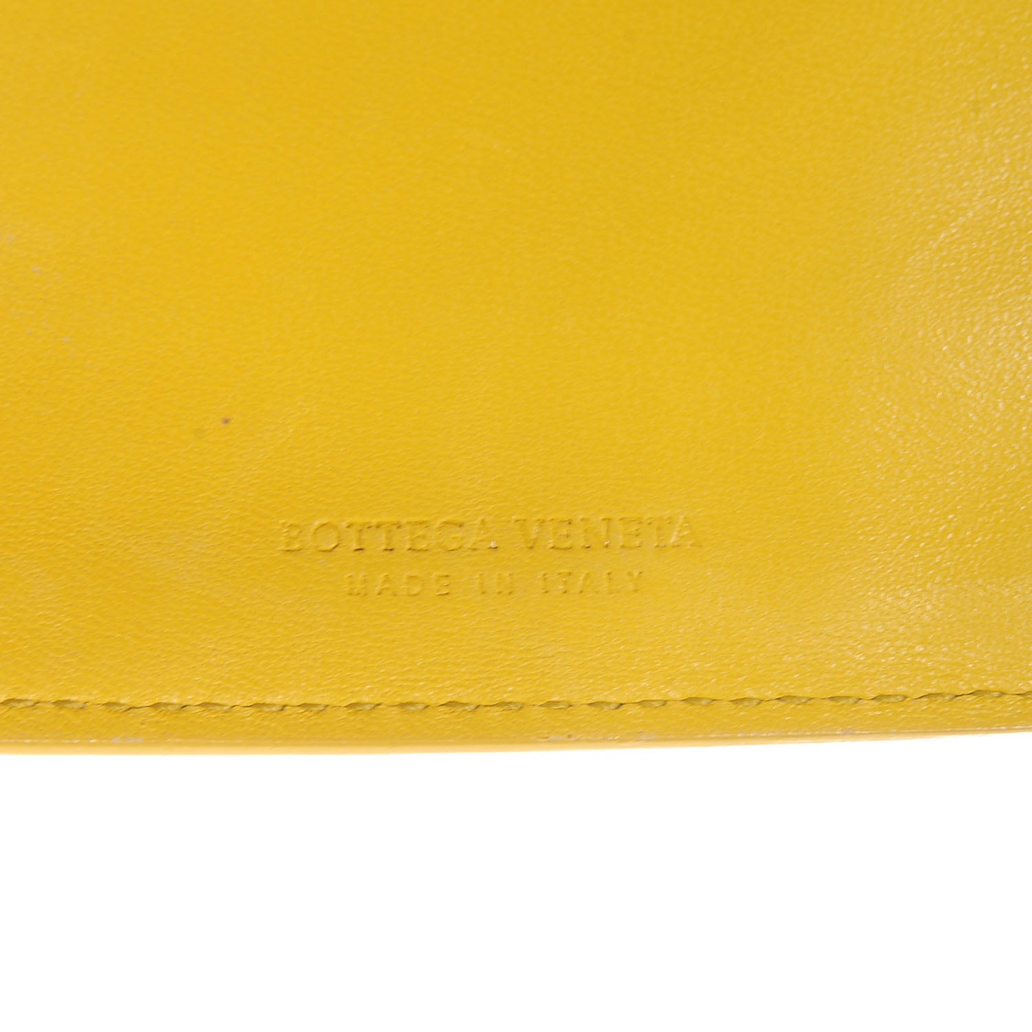 Bottega Veneta Nappa Intrecciato French Compact Wallet Yellow 6 of 10