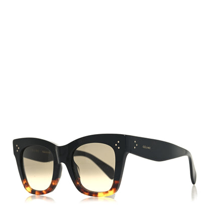 Celine Catherine Sunglasses CL 41098/F/S Black Havana 1 of 7