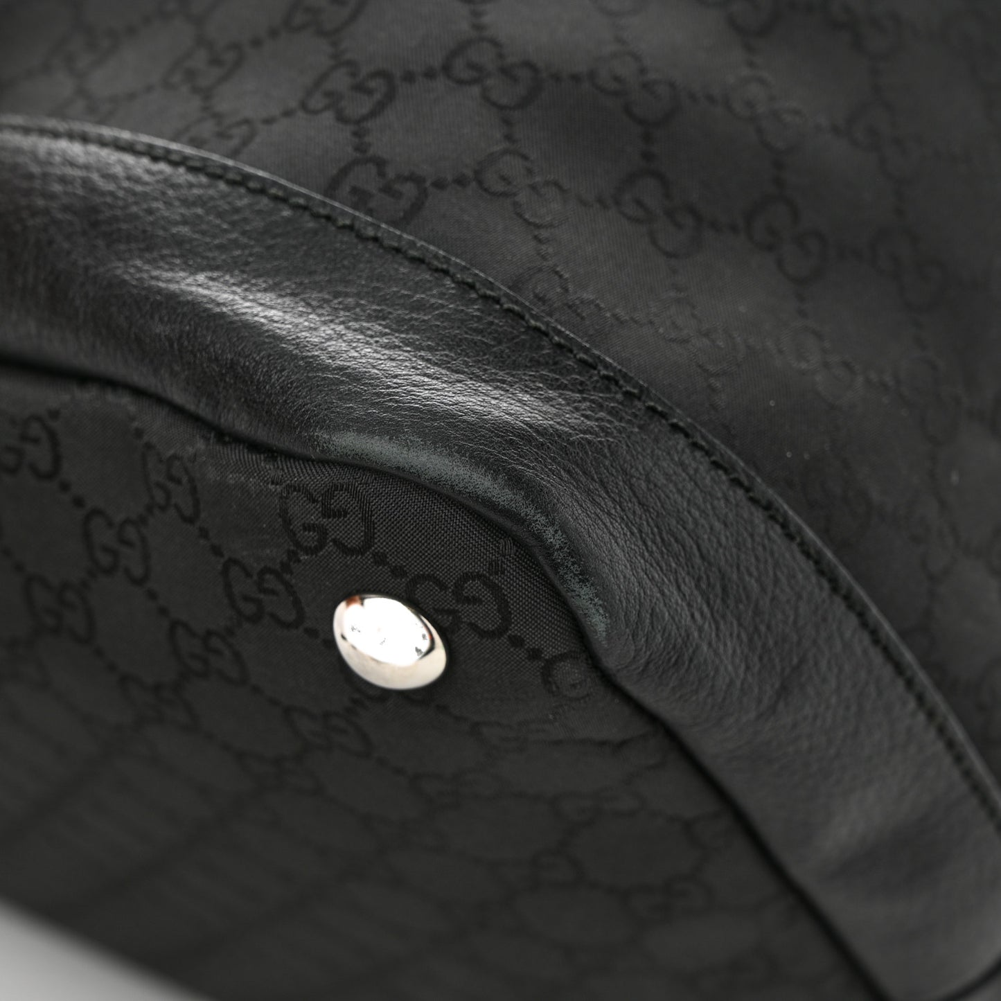 Nylon Monogram Travel Hobo Black