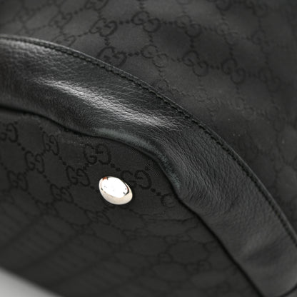 Gucci Nylon Monogram Travel Hobo Black 13 of 15