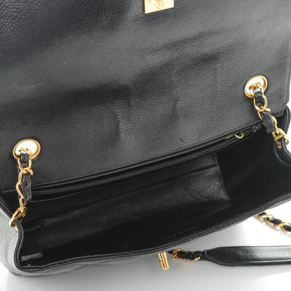 Chanel Caviar Quilted Medium Flap Shoulder Bag Black 5 of 9