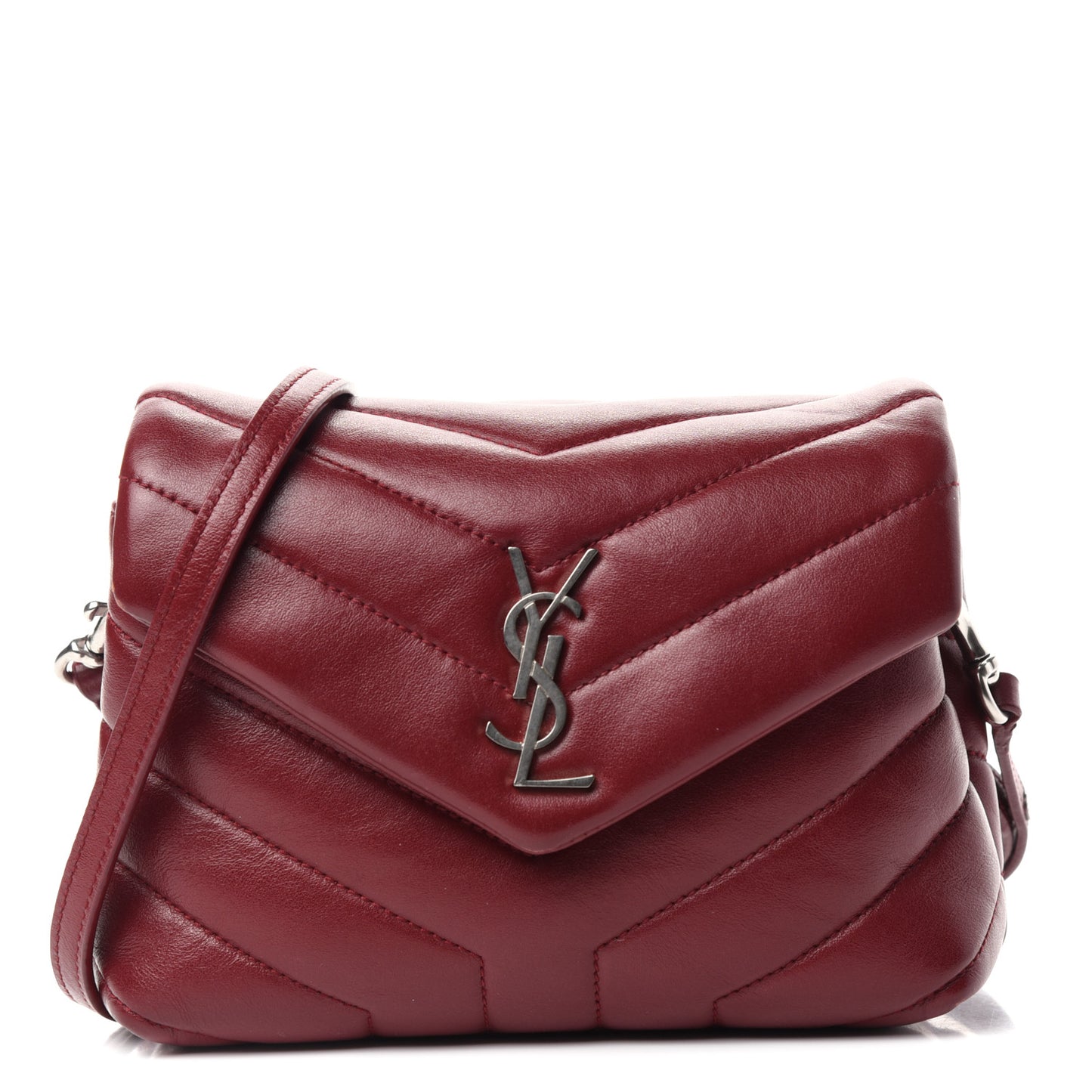 Calfskin Y Quilted Monogram Toy Loulou Monogram Crossbody Bag Rouge