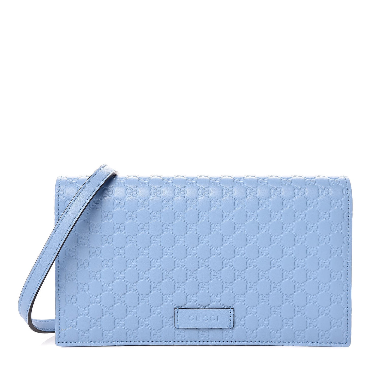Microguccissima Crossbody Wallet Mineral Blue