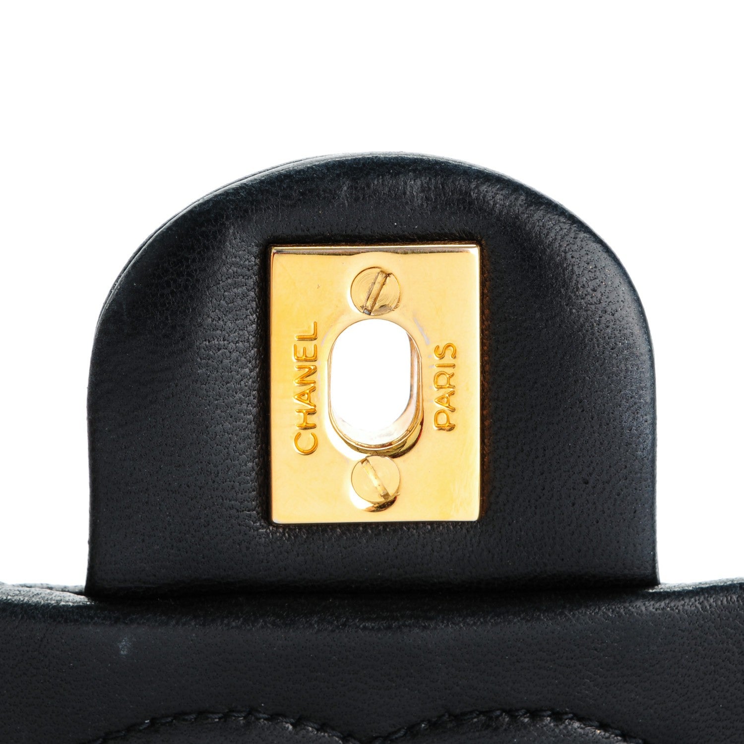Chanel Lambskin Quilted Mini Square Flap Black 6 of 9
