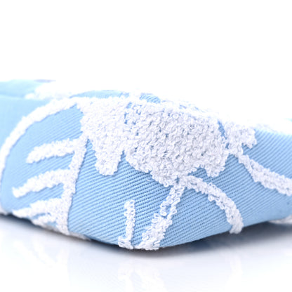 Prada Nylon Embroidered Drill Mini Re-Edition 2000 Bag Sky Blue White 8 of 8